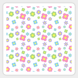 Kawaii Flowers Pattern Magnet